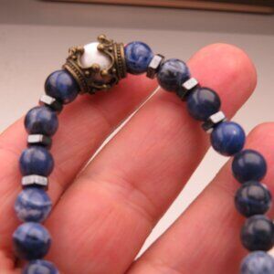 $100 Lapiz Beads Hnad Made Healling Bracelet